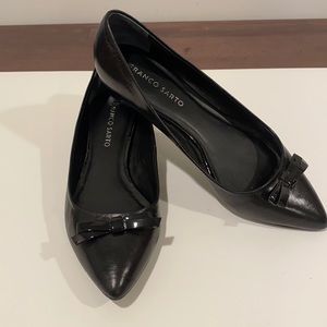 Franco Sarto Black Leather Flats 7